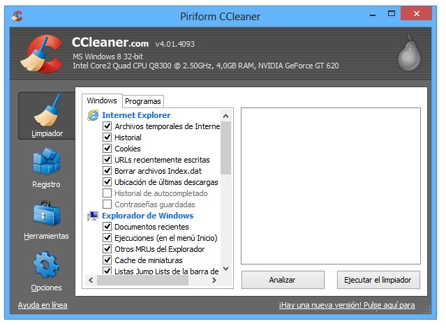 ccleaner - CCleaner, limpia tu PC para que vaya mas rapido